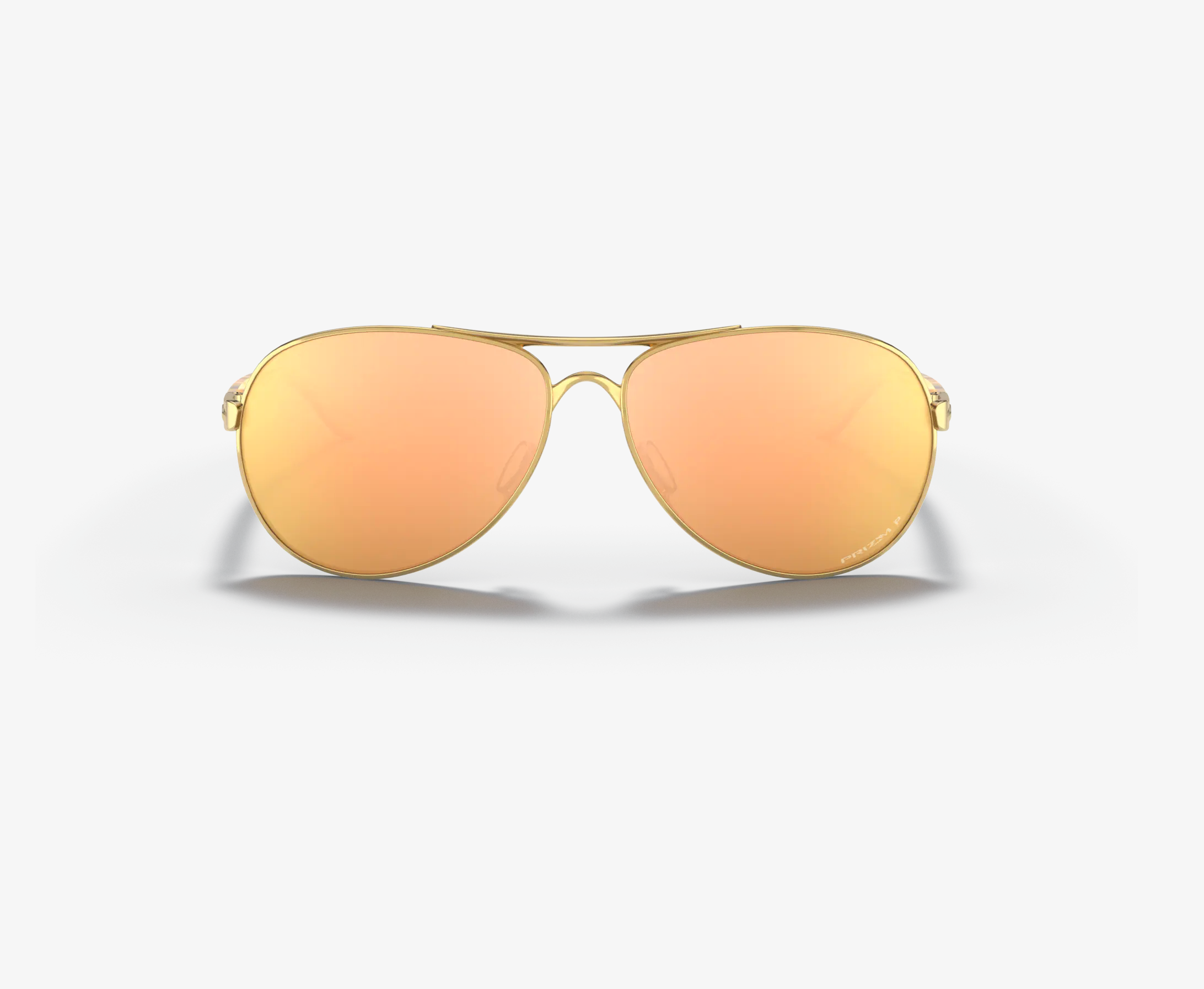 Oakley Feedback Polished Gold w/ PRIZM Rose Gold Polarized Sunglasses