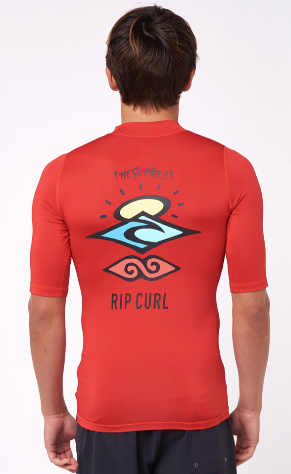 Ripcurl Icons Perf Short Sleeve Uv Rash Guard T-Shirt