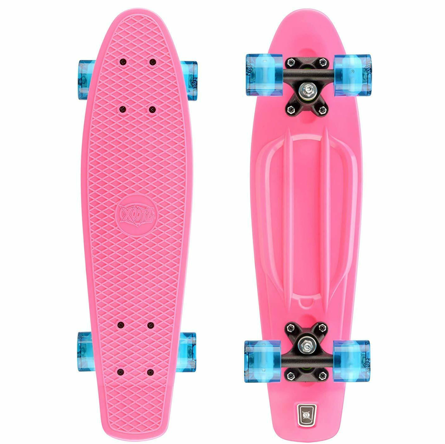 Xootz PP 22" Skateboard With LED Lights-Pink-