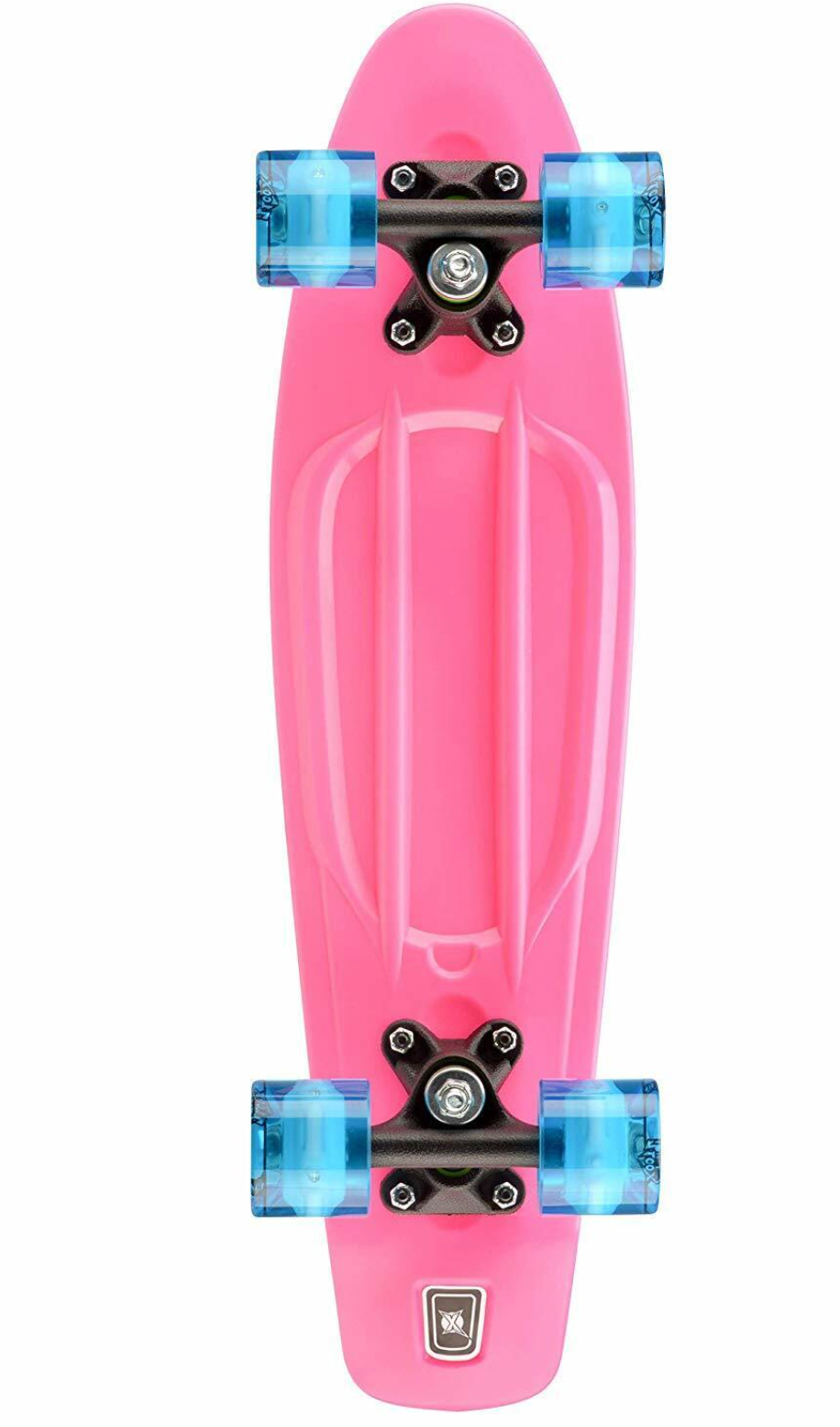 Xootz PP 22" Skateboard With LED Lights-Pink-