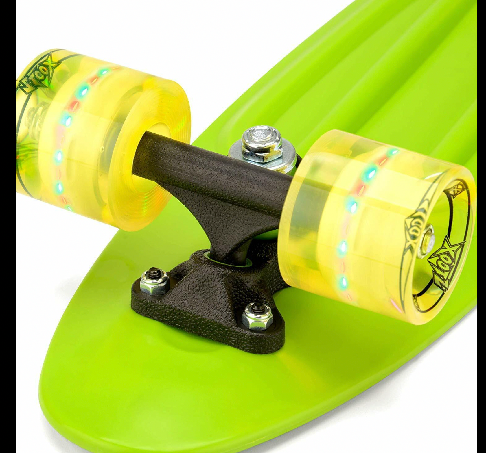 Xootz Pp 22" Skateboard With Led Lights-Green