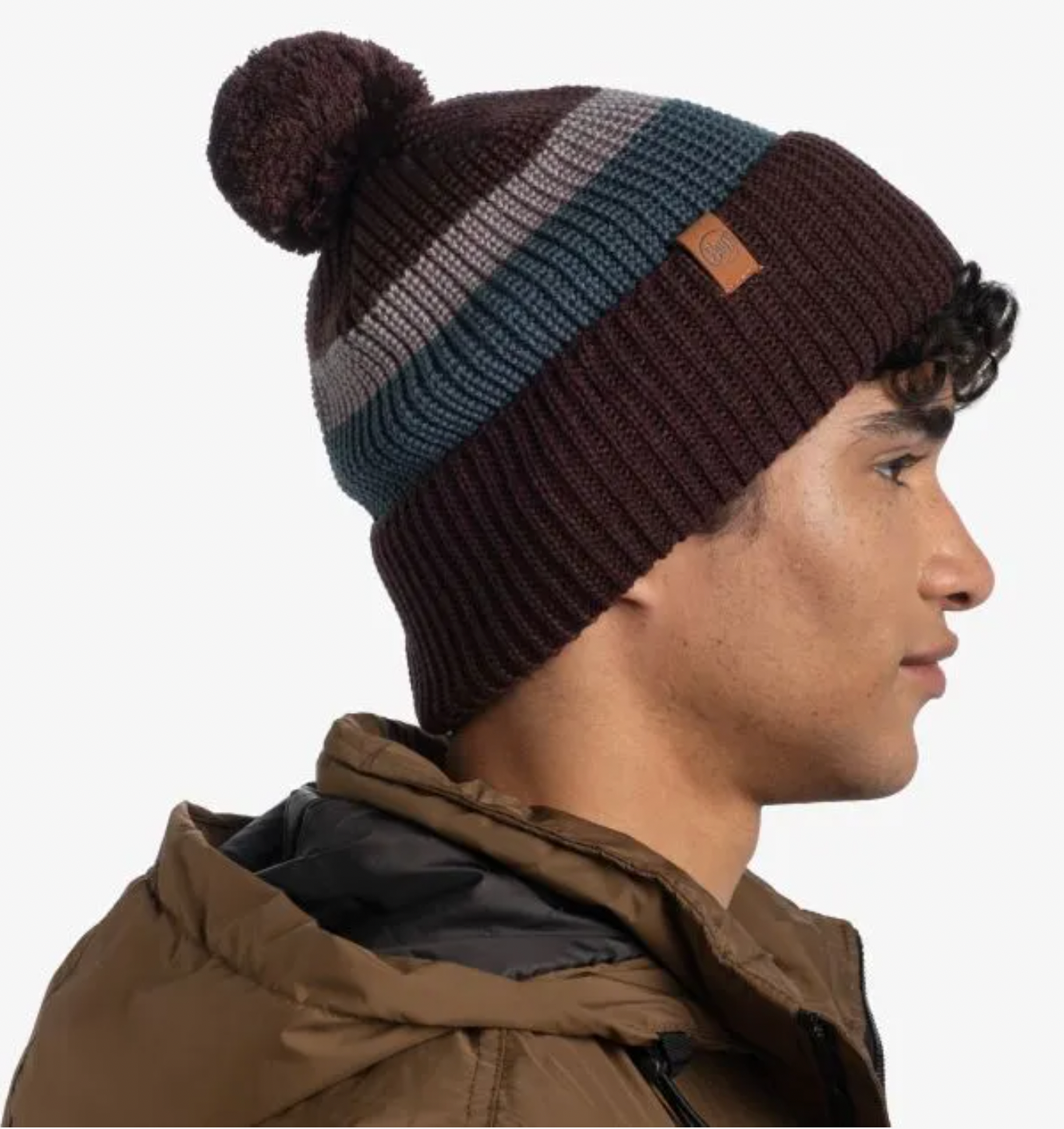 BUFF Knitted Beanie Elon Maroon