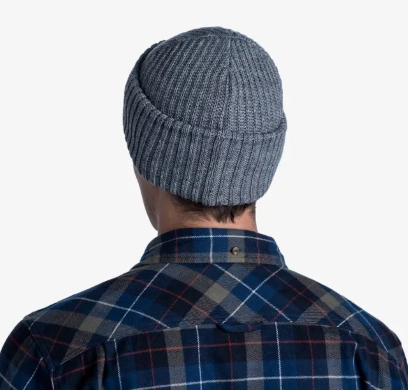 Buff Knitted Beanie Rutger Melange Grey