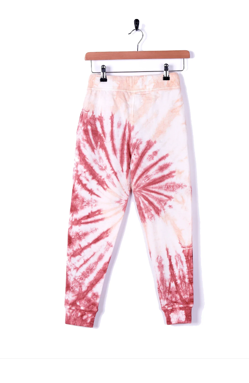 Noelle - Girls Tie Dye Jogger - Light Pink