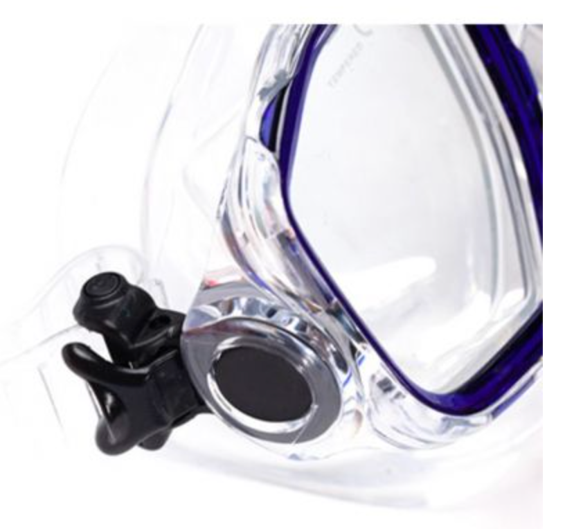 Vision Dive Adult Silicone Mask & Snorkel Set - Blue