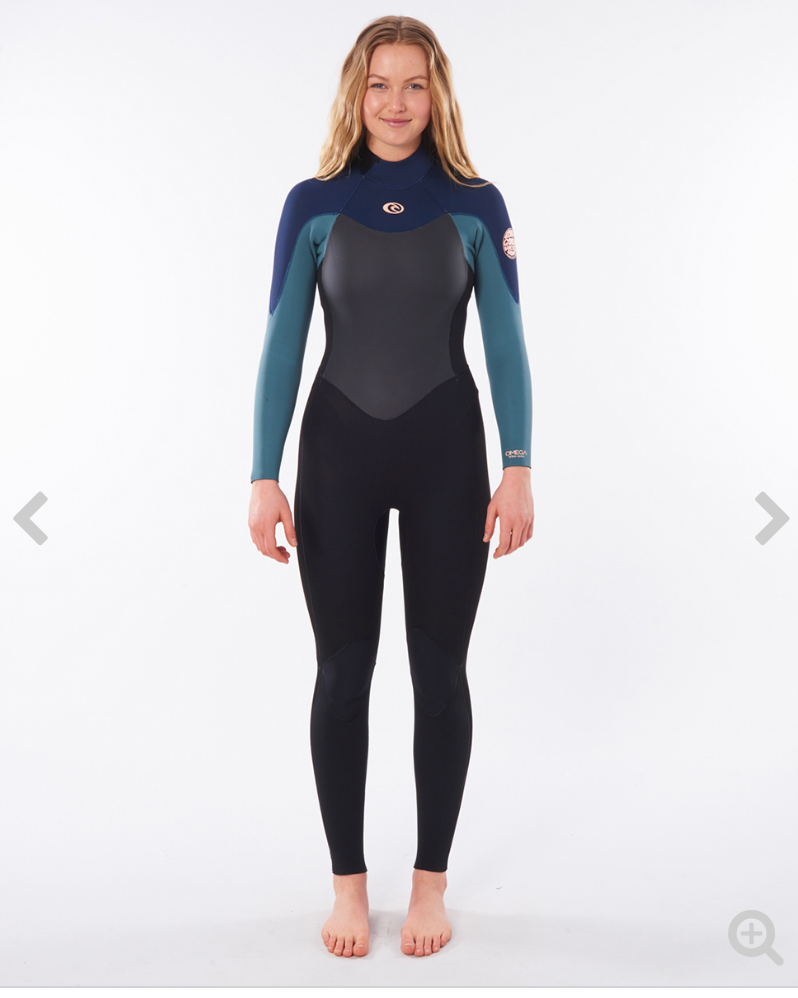 RIPCURL Womens Omega 3/2 Back Zip Wetsuit