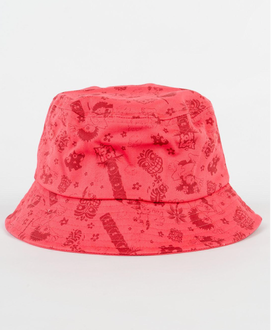 SALTROCK Tiki Tok - Kids Bucket Hat - Red/BLUE