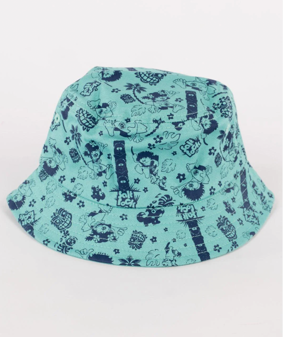 SALTROCK Tiki Tok - Kids Bucket Hat - Red/BLUE