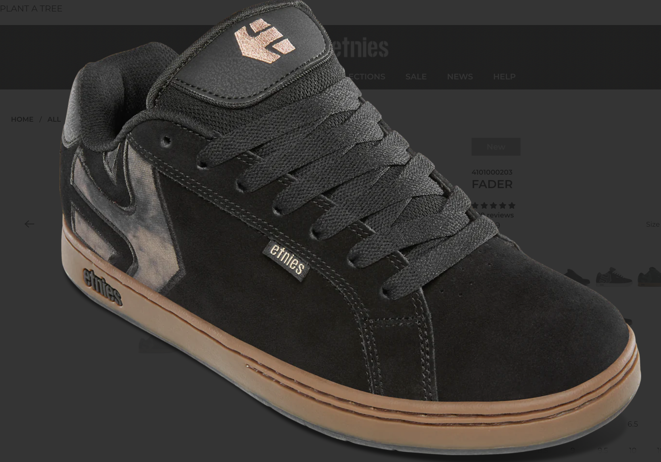 Etnies Fader Black/Gum