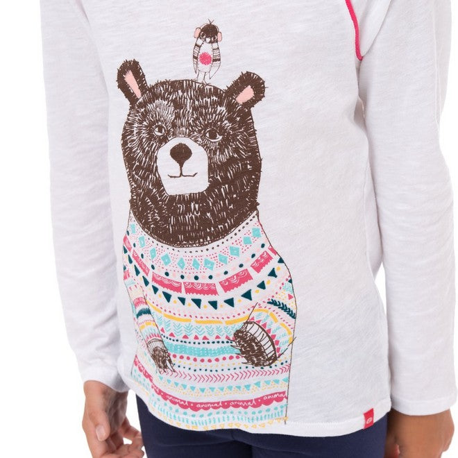 Animal Girls Beau Bear Long Sleeve T-Shirt