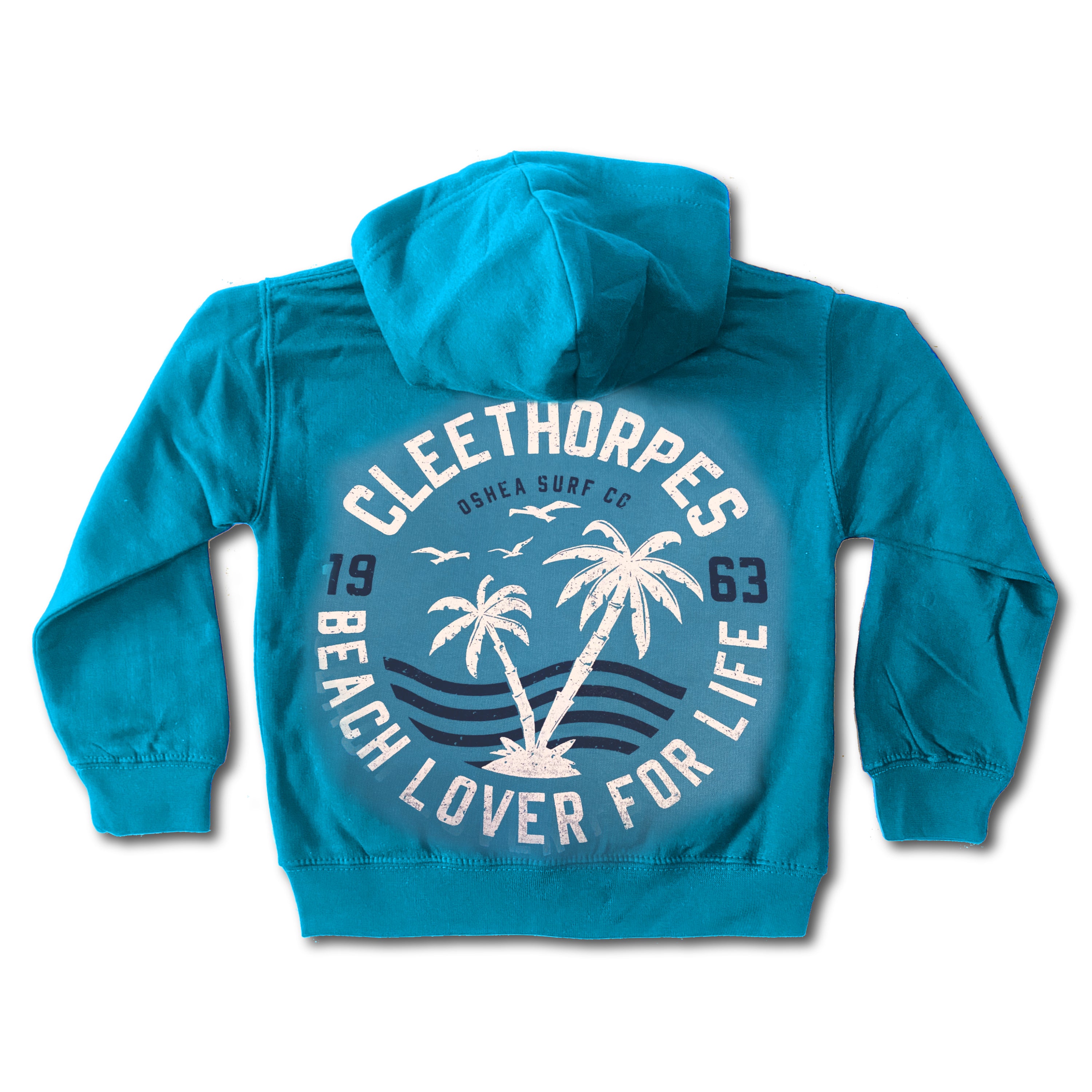 Cleethorpes Blue Kids Zipped Hoody