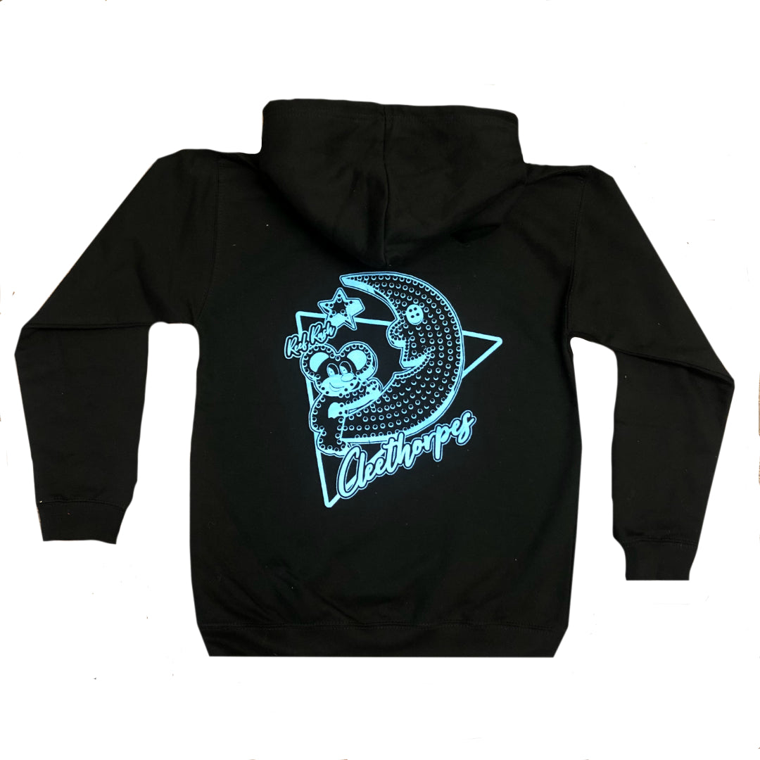 Cleethorpes Mouse and moon Black Kids Hoody