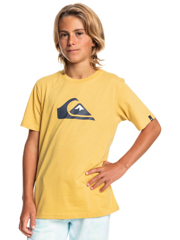 Quiksilver Boys Comp Logo T-Shirt - Rattan===SALE-===