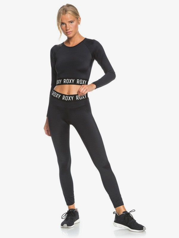 Roxy Ladies Give It To Me UPF 50 Workout Leggings - Anthracite