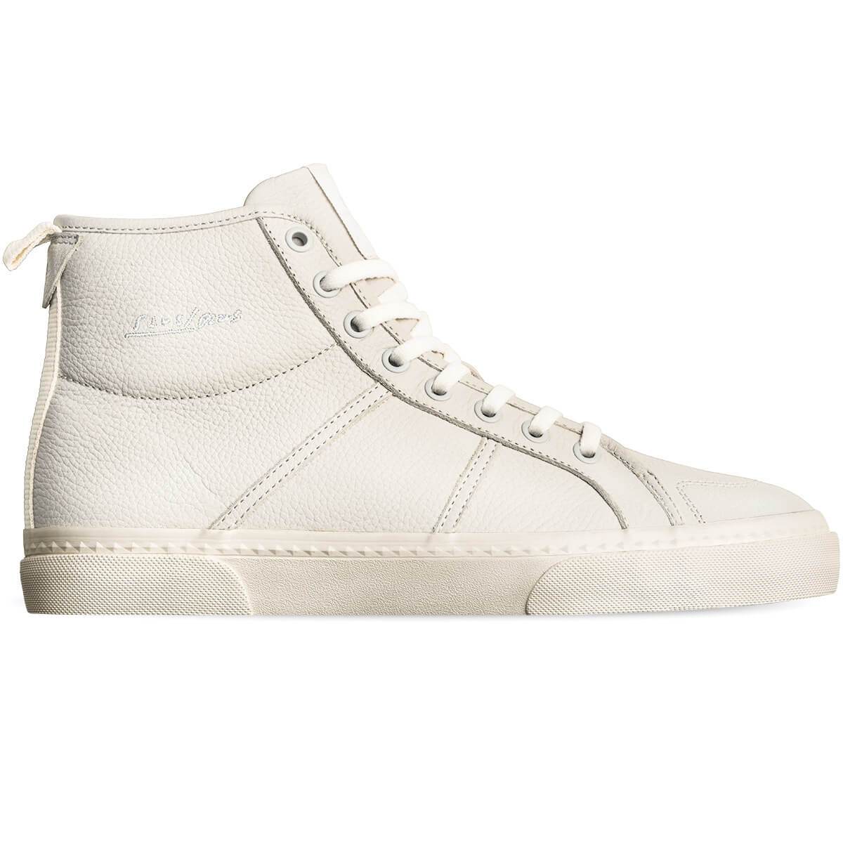 Globe Mens Los Angered II Off White/Montano Leather Hi-Tops-SALE-