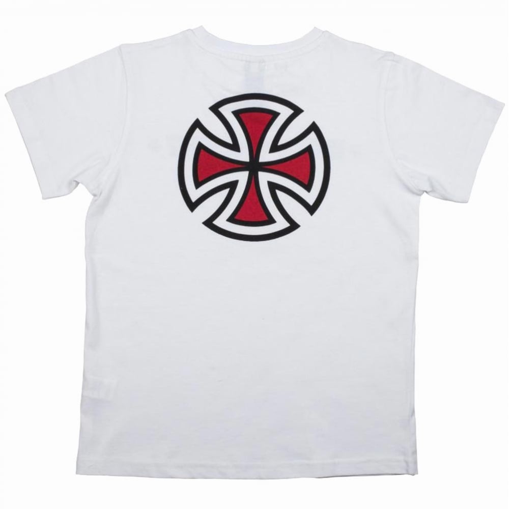 Independent Bar Cross Youth T-Shirt White