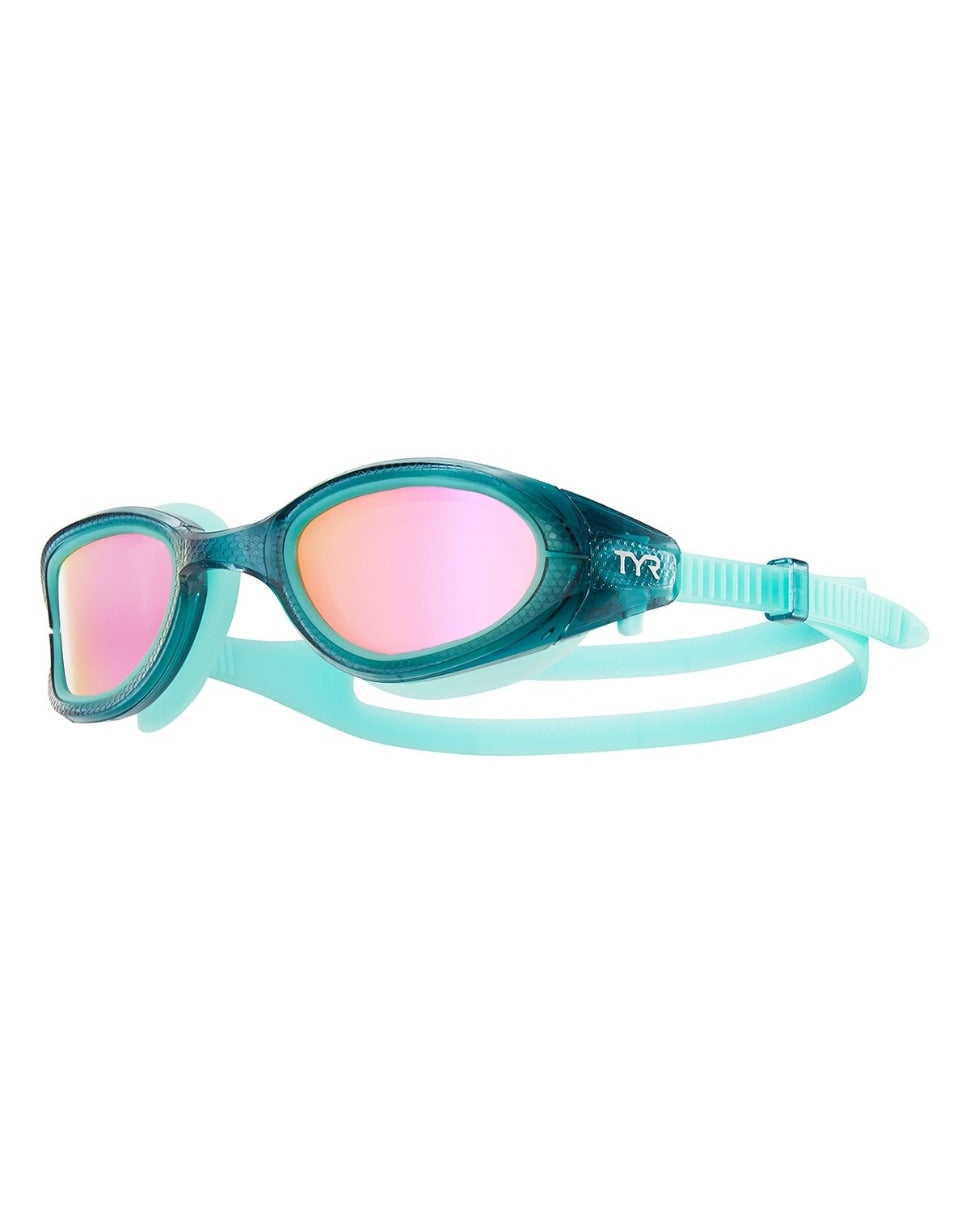 TYR Ladies Special Ops 3.0 Polarized Goggles - Pink/Grey/Mint